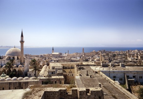 Cityscape with view to Mediterranean Sea