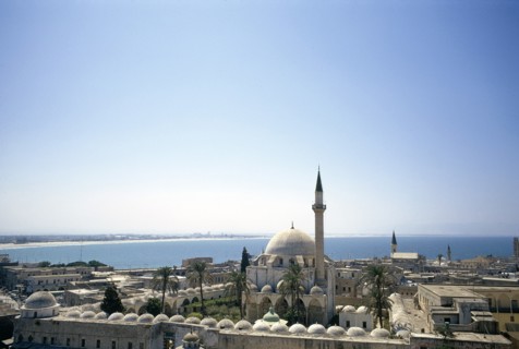 Cityscape with view to Mediterranean Sea