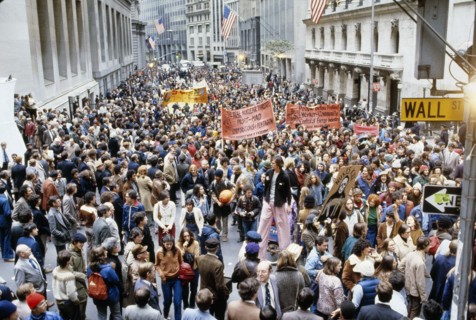 Crowd attending anti-nuclear protest