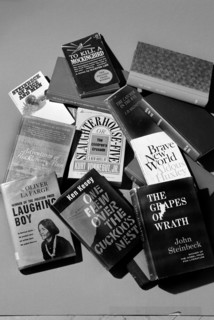 Selection of books banned by U.S. schools