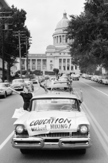 Central High School students in cars