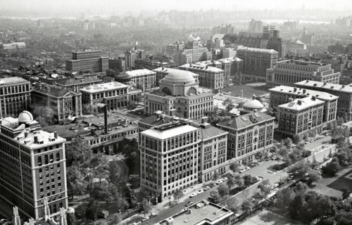 High angle view of Columbia University