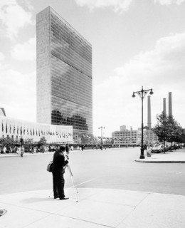 United Nations Secretariat and General Assembly buildings along First Avenue