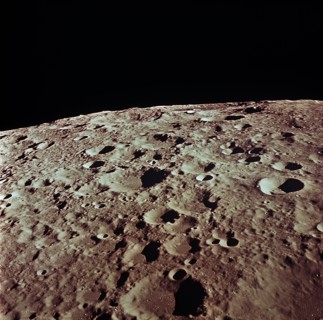 View of  back side of Moon in vicinity of Crater No. 308 taken during Apollo 11 mission