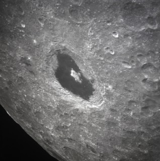 View of lunar farside showing crater Tsiolkovsky