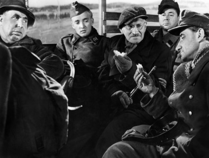 Oskar Werner (2nd left)