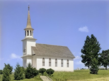 Genesee Valley Lutheran Church, Latah County, Idaho, USA, Russell Lee, U.S. Farm Security
