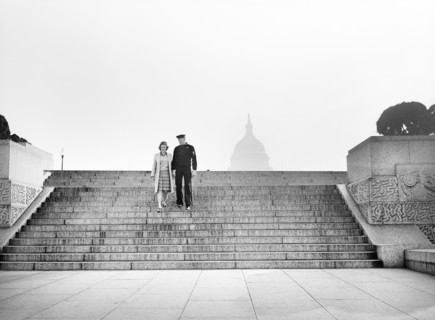 Hugh and Lynn Massman sightseeing on their first day in Washington, D.C., USA, Esther Bubley, U.S.