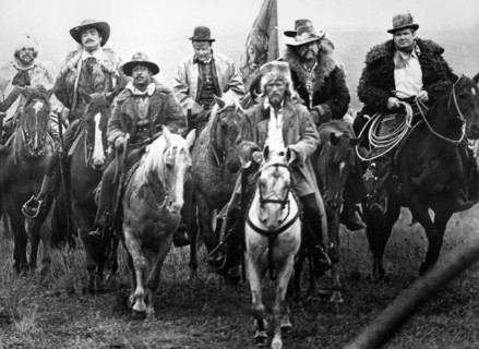 John Considine (2nd left), Robert DoQui (3rd left), Michael Kaplan (back, center), Paul Newman