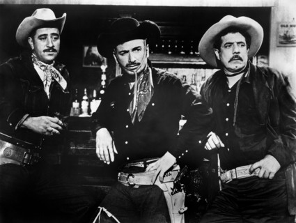 Guillermo Cramer, Pedro de Aguillon, on-set of the film, "A Bullet For Billy The Kid", A.D.P.