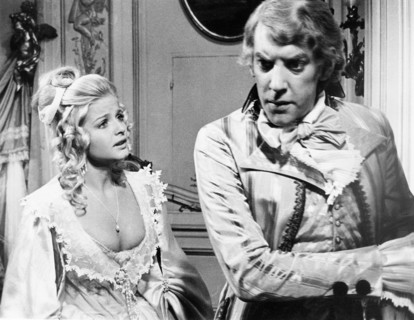 Ewa Aulin, Donald Sutherland, on-set of the film, "Start The Revolution Without Me", Warner Bros.,