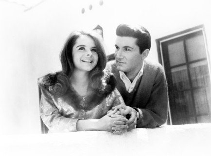 Susan Bernard, Scott Every (aka Scott Avery), on-set of the film, "Stranger in Hollywood", Emerson