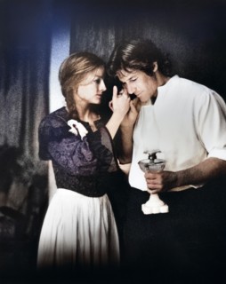 Jodi Foster, Richard Gere, on-set of the film, "Sommersby", Warner Bros., 1993