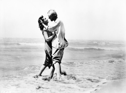 Oleg Strizhenov, Izolda Izvitskaya, on-set of the Soviet film, "The forty-First", original title,