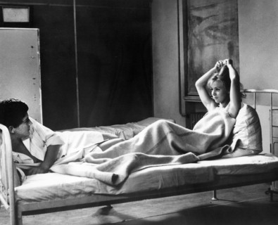 Josef Cap, Jaroslava Obermaierová, on-set of the Czech film, "Souhvezdí panny", English title,