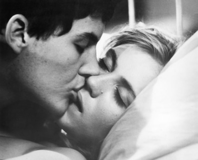 Josef Cap, Jaroslava Obermaierová, on-set of the Czech film, "Souhvezdí panny", English title,