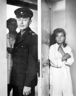Rudolf Jelínek, Jaroslava Obermaierová, on-set of the Czech film, "Souhvezdí panny", English title,