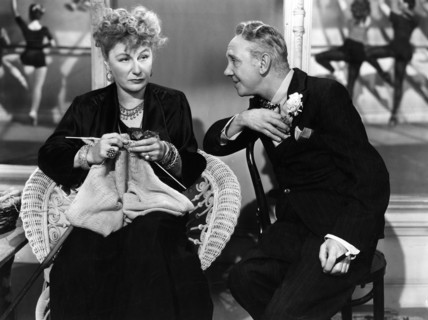 Judith Anderson, Michael Chekhov, on-set of the film, "Specter Of The Rose", Republic Pictures,