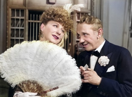 Judith Anderson, Michael Chekhov, on-set of the film, "Specter Of The Rose", Republic Pictures,