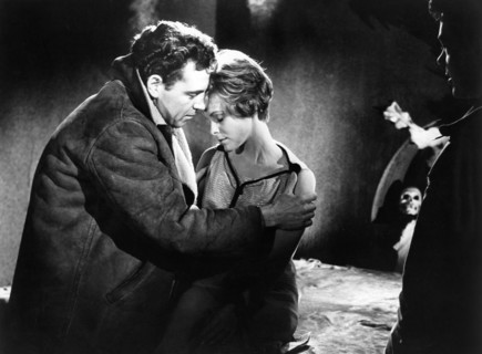 Jack Hedley, Jill Dixon, on-set of the film, "Witchcraft", 20th Century-Fox, 1964