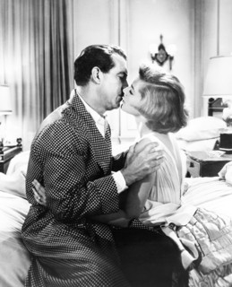 Fred MacMurray, Lauren Bacall, on-set of the film, "Woman's World", 20th Century-Fox, 1954