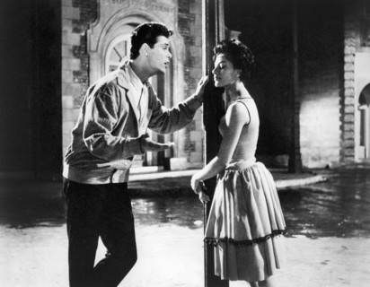Cliff Richard, Carole Gray, on-set of the British film, "The Young Ones", U.S. title: "Wonderful To