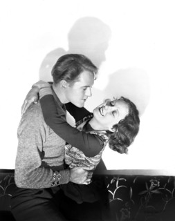 Hardie Albright, Dorothy Jordan, on-set of the film, "Young Sinners", Fox Film Corporation, 1931