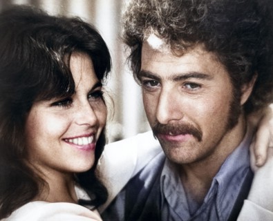 Amy Levitt, Dustin Hoffman, on-set of the film, "Who Is Harry Kellerman And Why Is He Saying Those