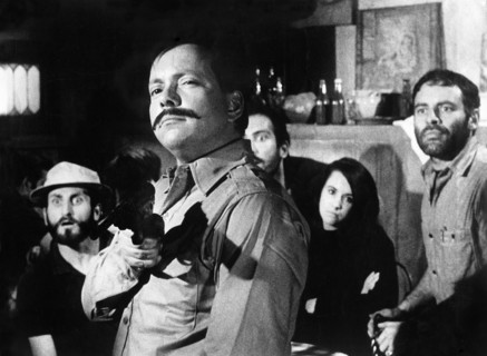 Sid Haig, Karl Schanzer, Jonathan Haze, Fred Thompson, on-set of the film, "Blood Bath", American