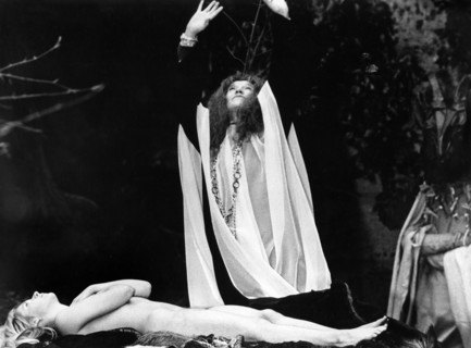 Elisabeth Bergner, Jane Deady, on-set of the British film, "Cry Of The Banshee", American