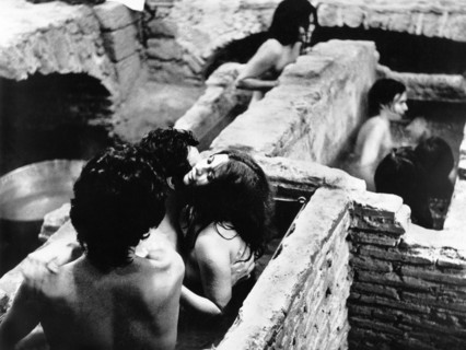 Asylum scene from the Mexican film, "La mansión de la locura", released in UK as "The Mansion of