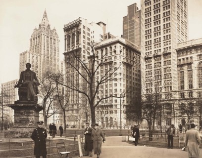 Madison Square looking north, New York City, New York, USA, Berenice Abbott, Federal Art Project,