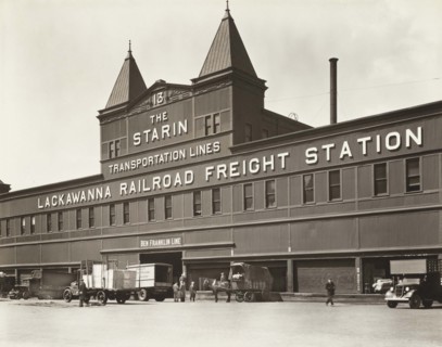 The Starin Transportation Lines, Lackawanna Railroad Freight Station, Pier 13, North River, New