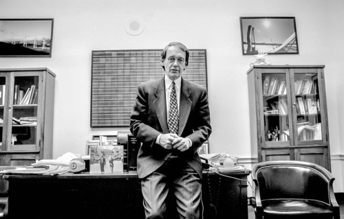 U.S. Congressman Ed Markey (D-Massachusetts), three-quarter length portrait in his office, Rayburn