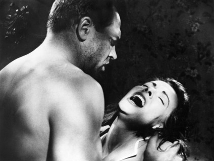 Howard Keel, Anne Heyward, on-set of the film, "Floods Of Fear", J. Arthur Rank Film Distributors,