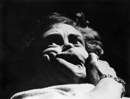 Betta St. John, on-set of the British film, "The City of the Dead", U.S. Title: "Horror Hotel",