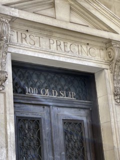 New York City Police Museum, building exterior detail, 100 Old Slip, New York City, New York, USA