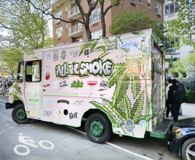 All The Smoke, mobile cannabis dispensary, New York City, New York, USA