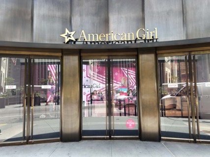American Girl store, exterior building view, Rockefeller Center, New York City, New York, USA