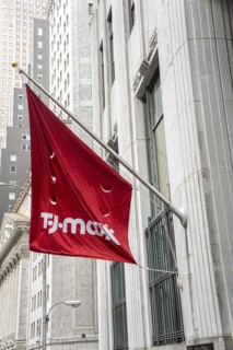 TJ Maxx department store, building exterior, financial district, New York City, New York, USA