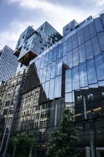 John A. Paulson Center, New York University, low angle view, New York City, New York, USA