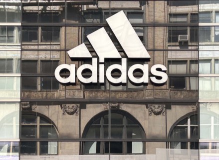 Adidas store, building exterior, New York City, New York, USA