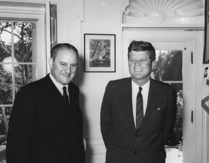 U.S. President John F. Kennedy meeting with Foreign Minister of Spain Fernando María Castiella