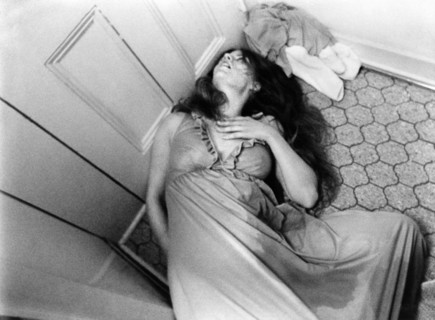 Jennifer Stock, on-set of the film, "Shriek Of The Mutilated", American Films, Ltd., 1974