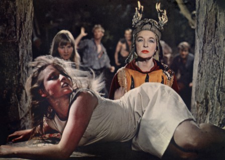 Ingrid Boulting, Kay Walsh, on-set of the film, "The Witches", USA title: "The Devil's Own", 20th