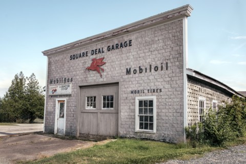 Abandoned Mobil gas station