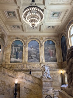 Chavannes Gallery with murals by Pierre Puvis de Chavannes, Boston Public Library, McKim Building,