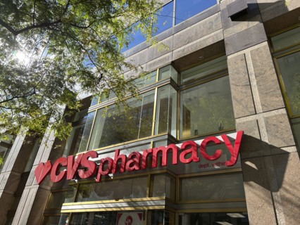 CVS Pharmacy and convenience store, building exterior, New York City, New York, USA