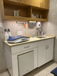 Veterinary office interior