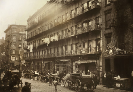 Row of tenements, 260 to 268 Elizabeth St., New York City, New York, USA, Lewis Wickes Hine, March